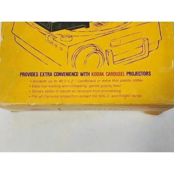 Kodak Carousel Stack Loader Model‎ B40 Slide Tray Vintage in Box w/Instructions - Picture 9 of 16